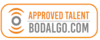 Karen Bradford Voice Over Talent Approved Talent Bodalgo Logo